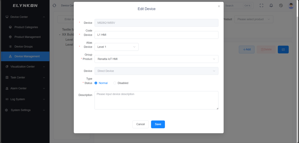 Edit Device Form