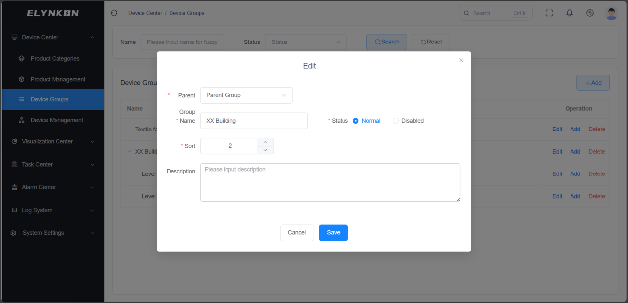 Edit Device Group Form