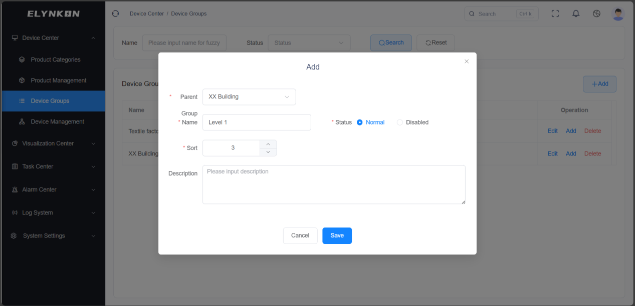 Device Group Form